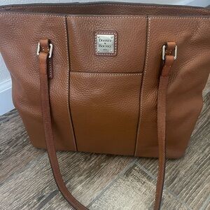 Dooney & Bourke Brown Pebbled Leather Tote